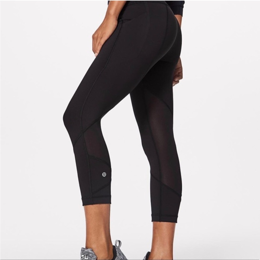 Lululemon Pace Rival Crop 21’ Black Cropped Leggings